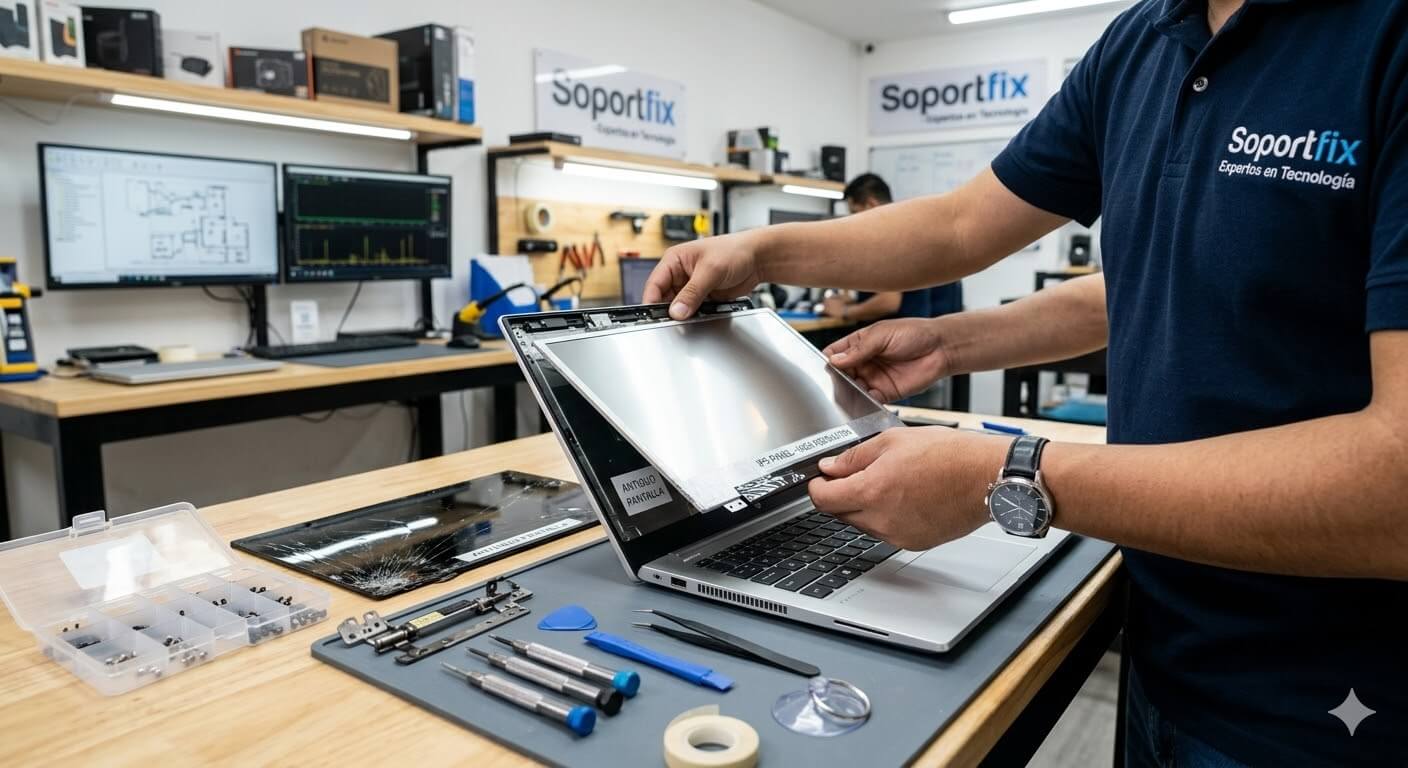 Cambio de Pantalla de Laptop: ¿Original, Genérica o Calidad Premium?