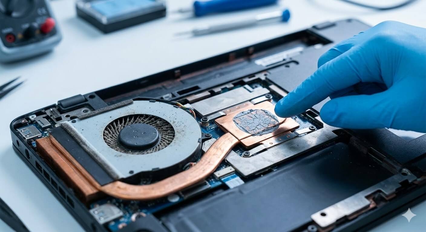 ¿Por qué mi laptop se calienta y se apaga sola?