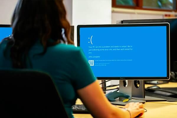 Técnico de Soportfix trabajando a domicilio